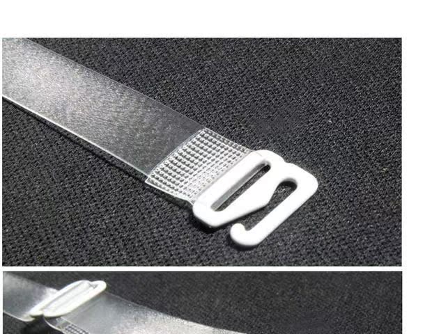Sức khỏe vẻ đẹp tinh khiết Điều chỉnh mở rộng băng mờ pha lê trong suốt dây đeo vai chống trượt áo ngực với đồ lót vai vô hình vành đai dây áo lót hình bướm