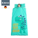 Детский демисезонный спальный мешок, хлопковый вкладыш, защитная сумка с молнией, увеличенная толщина