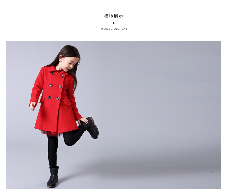 Manteau pour fille en laine - Ref 2162325 Image 13