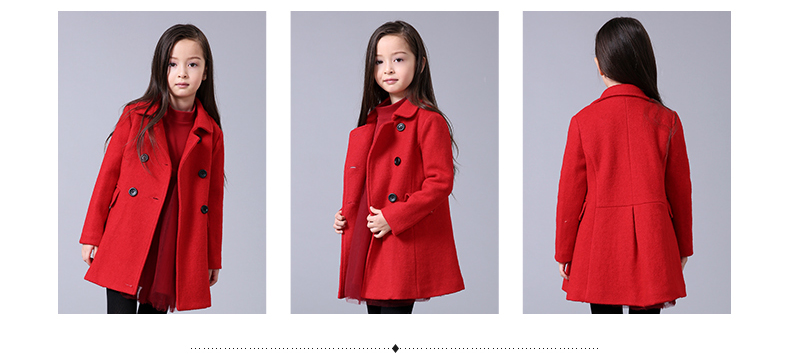 Manteau pour fille en laine - Ref 2162325 Image 17
