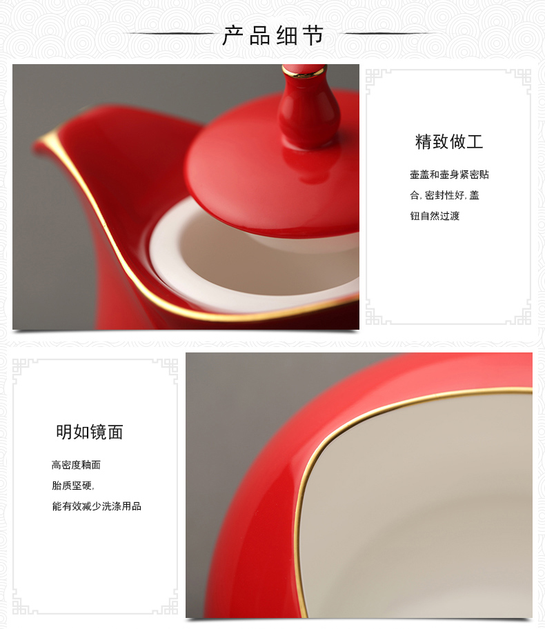 The 15 head every ipads porcelain porcelain yongfeng source jalam kung fu tea set tea cup saucer tea to wash The teapot