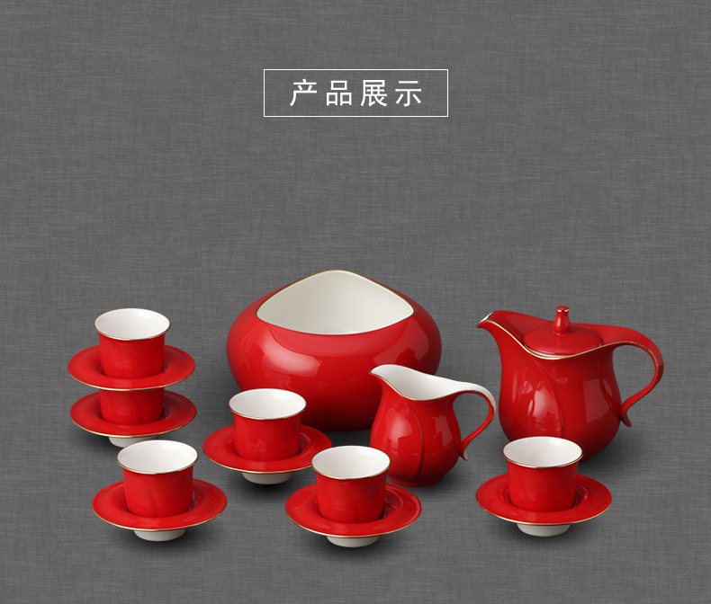 The 15 head every ipads porcelain porcelain yongfeng source jalam kung fu tea set tea cup saucer tea to wash The teapot