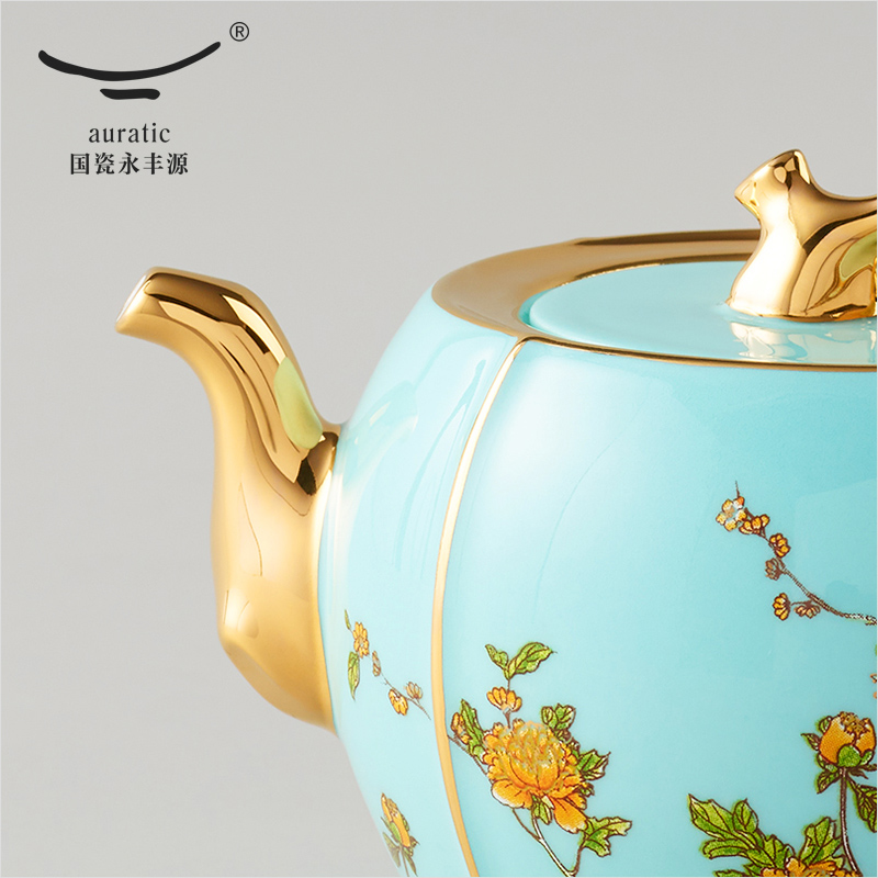 The porcelain Mrs Yongfeng source 15 head ceramic with zen tea saucer Chinese kung fu tea set gift box
