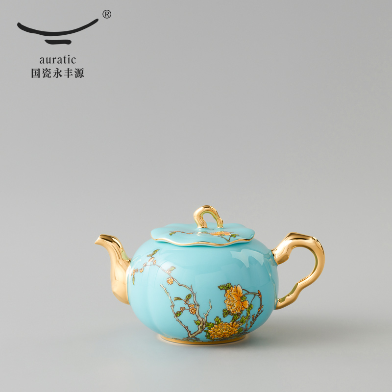 The 23 head ceramic porcelain yongfeng source lady kung fu tea set with saucer tureen teapot cup home
