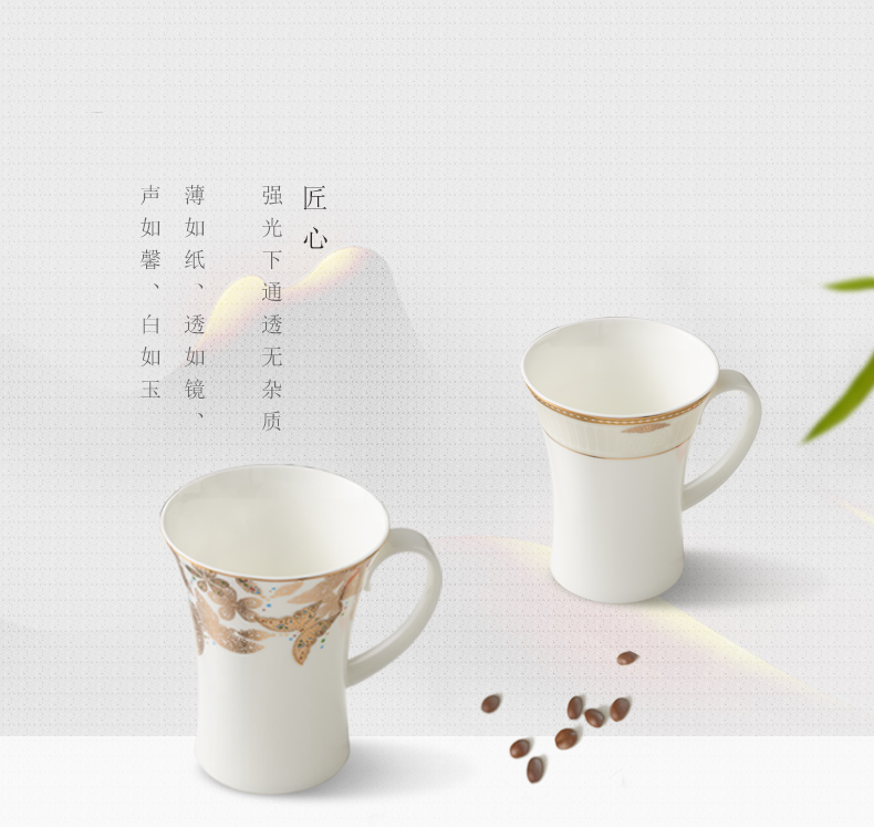 The porcelain yongfeng source deep yellow creative 3 glass ceramic keller of coffee cup single CPU type of CPU 's office