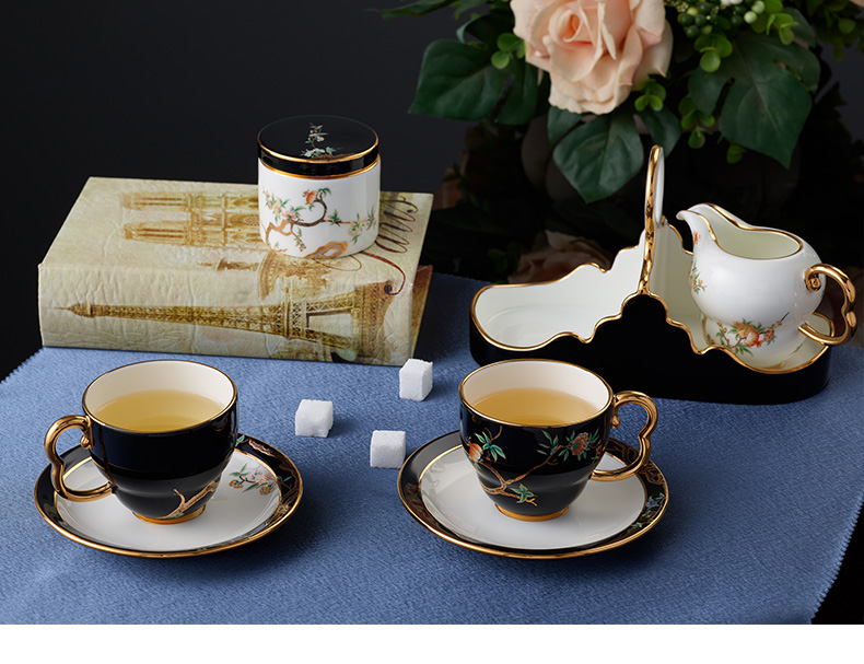 The porcelain Mrs Yongfeng source porcelain pomegranate 8 head home ceramic cup coffee cups and saucers suit afternoon tea cups