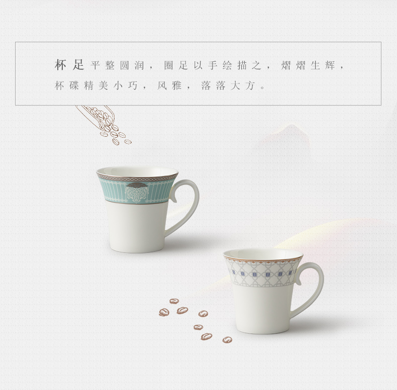 The porcelain yongfeng source deep yellow 320 creative glass coffee cup ceramic keller cup of cup 's office