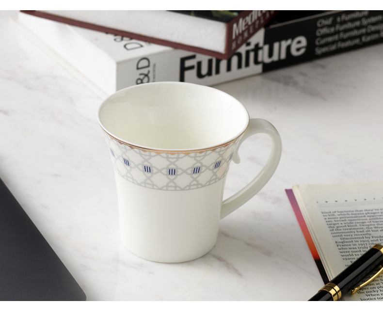 The porcelain yongfeng source deep yellow 320 creative glass coffee cup ceramic keller cup of cup 's office