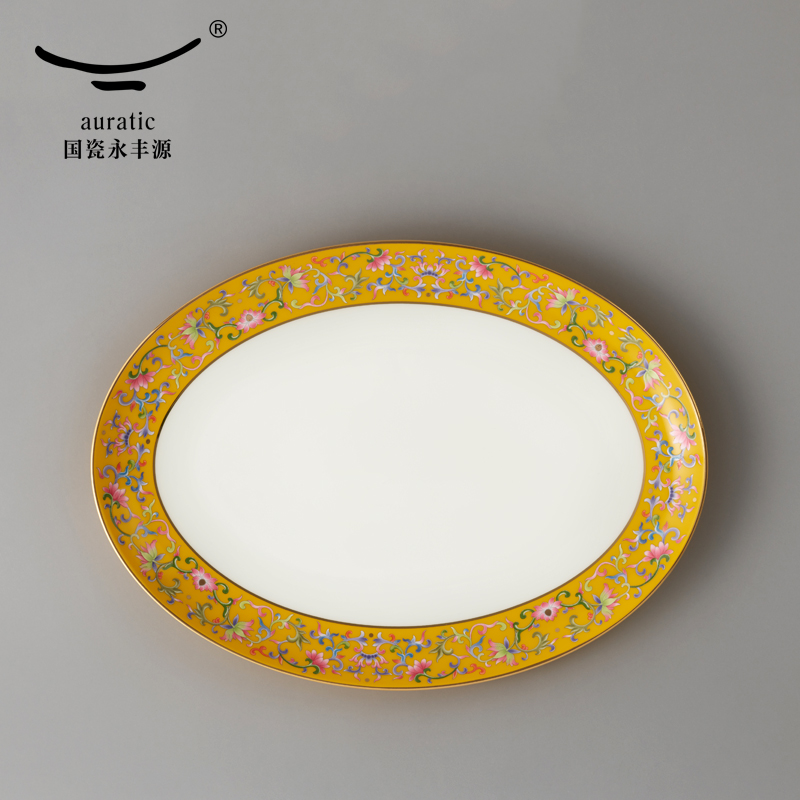 The new court porcelain Mr Yongfeng source porcelain porcelain dated 210/225/235/270/325 mm soup dish fish dish plates