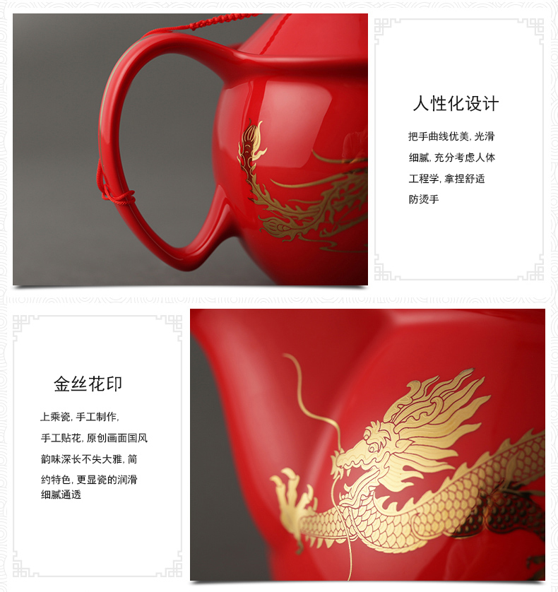 The porcelain yongfeng source every in extremely good fortune cup teapot tea tray was pu 'er tea set of a complete set of ceramic antique