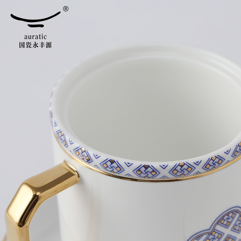 The porcelain yongfeng source Mr Jun of suit ceramic tea cups with cover) four mugs