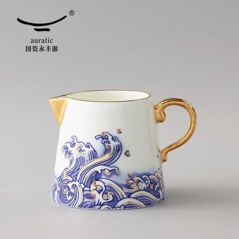 The porcelain Mr Yongfeng source porcelain sea pearl 15 head kung fu tea set tureen tea pot