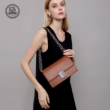 Кожаная модная цепь, сумка на одно плечо, из натуральной кожи