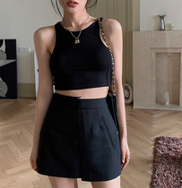 Lower Coat Missing Lee High Waist Half Body Dress 2022 Spring New Anti Walking Light Short Dress Pants Woman