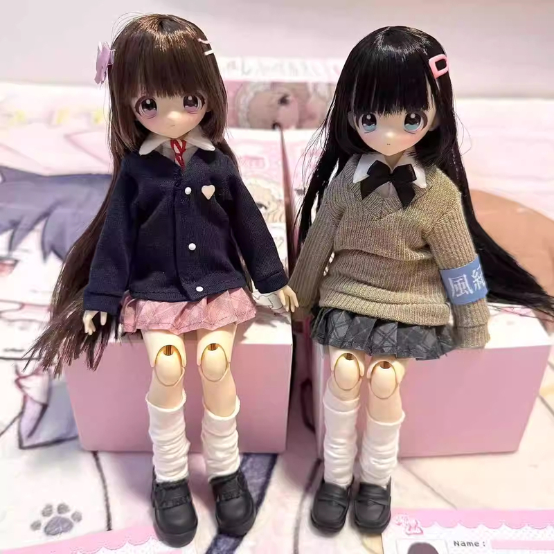 【In Stock】X11 Don'T Touch My Bangs Bjd Blind Box Special Six-Body Movable Doll with Hair Transplant Trendy Toy