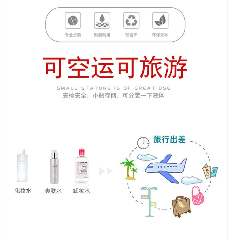 喷雾瓶小号酒精喷壶消毒便携分装瓶 图2