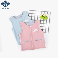 Yu Zhaolin trẻ em vest cotton 2018 chàng trai mới và cô gái vest boy vest mùa xuân và mùa thu bé mùa thu áo thun bé trai