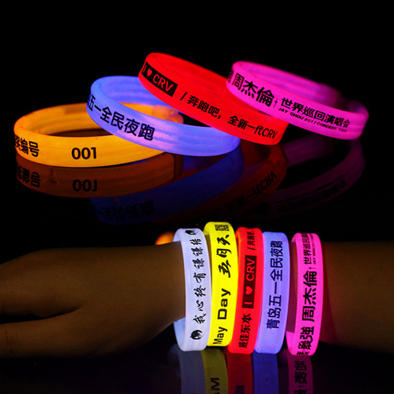 Concert fluorescent bracelet should help fluorescent stick activity annual meeting bar atmosphere props luminous bracelet custom logo