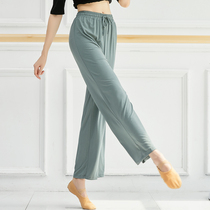 Modal dance pants womens summer wide leg pants thin modern dance practice pants high-end shape clothes classical dance pants