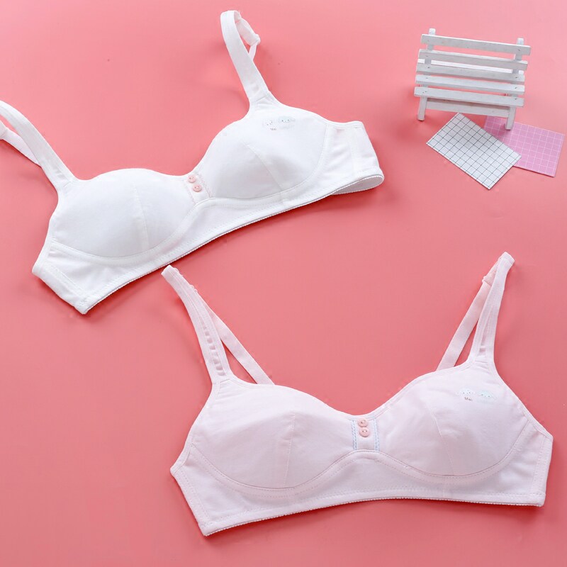 Young Girl Bra No Steel Ring 14-16-18 Year Old High School High School Birth Education Period 23 Stage Underwear Pure Cotton-Taobao