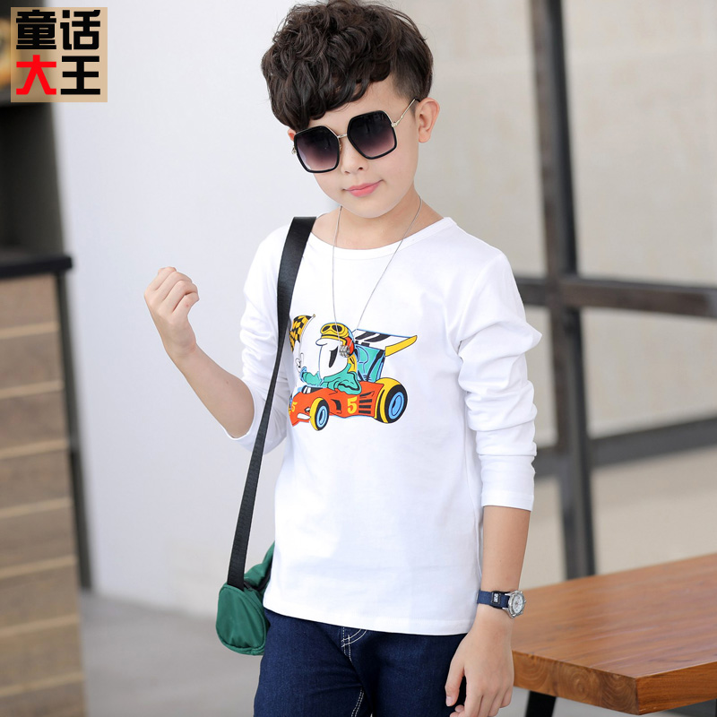 chàng trai quần áo trẻ em 2020 mới bông mùa xuân đầu trẻ em trong chiếc áo T-shirt dưới những đứa trẻ lớn của dài tay áo thun mùa xuân và mùa thu