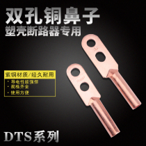 DT double-hole copper nose copper cable connector binocular copper terminal wire nose cable terminal wire ear