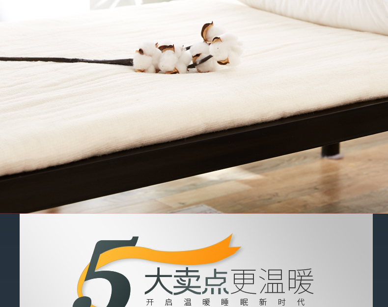 Trên nệm bông 0,9 m ký túc xá phòng ngủ đơn giường nệm 1.0m 1.2m đệm dày pad là - Nệm nệm 1m2