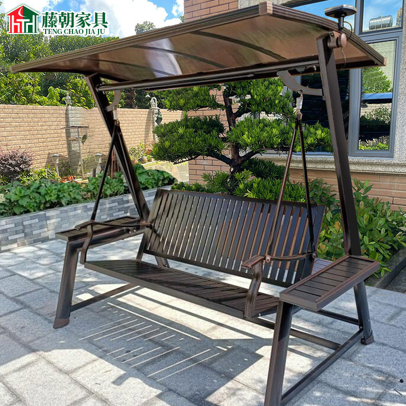 Rattan Solar outdoor Outdoor Swing Set Yard Courtyard Sub chair Home Outdoor Terrace Garden Villa net Red Swings Rocking Chair