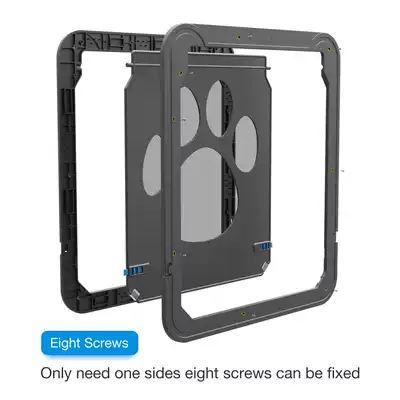 Pet supplies summer new screen window door automatically closes dog door hole kennel factory large magnet screen window door