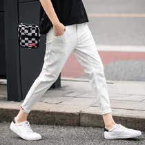 2021 spring and summer ankle-length pants cotton Joker slim pants mens casual pants Korean trend mens Western pants