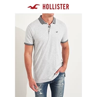 Hollister mùa thu 2018 mới co giãn cổ áo sơ mi nam Polo 214746-2 áo nam