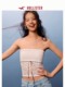 Hollister25 summer Y2K sweet off-shoulder lace see-through inner tube top women's clothing 339-5127