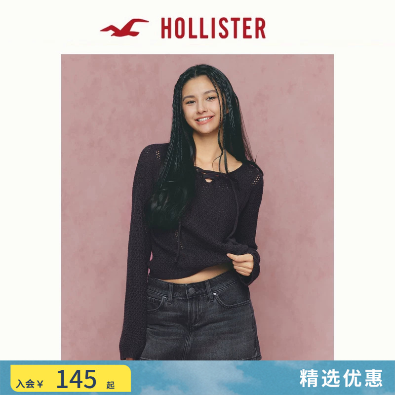 Hollister Classic Bohemian Style Cut Out Knit Sweater 26 Spring Women's Clothing 350-6006 Hollister Classic Bohemian Style Cut Out Knit Sweater 26 Spring Women's Clothing 350-6006