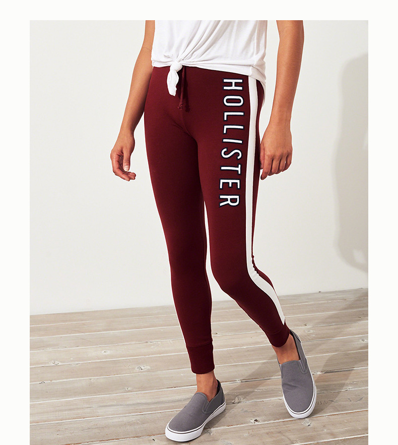 Hollister 2018 mùa thu mới quần legging lông cừu cao đến eo 214927-1 quần áo nữ mùa hè giá rẻ
