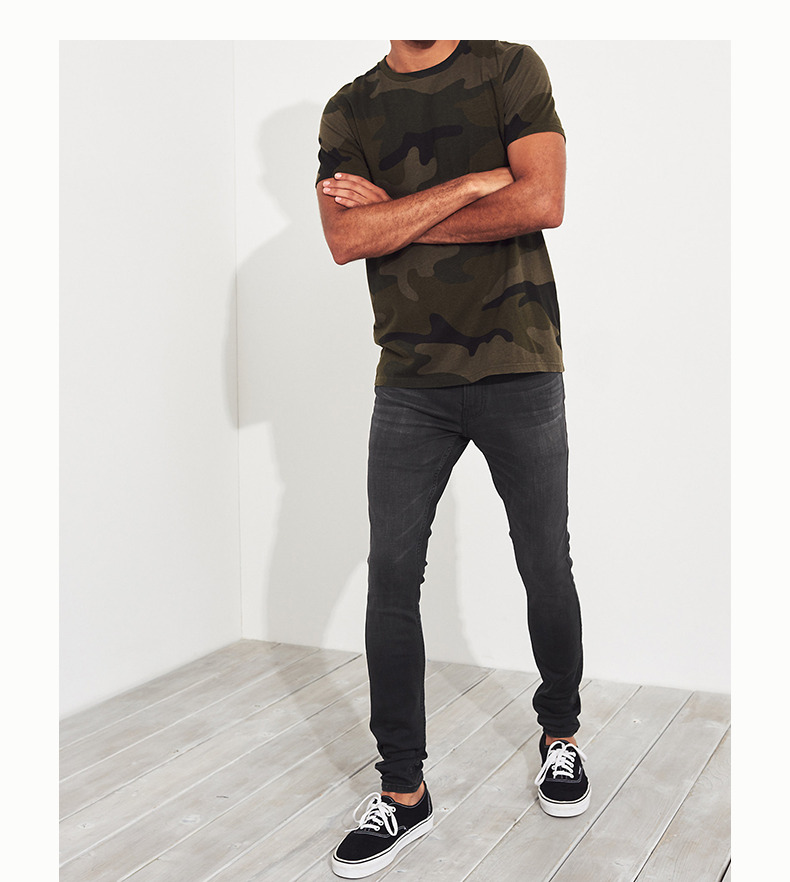 Hollister Tmall độc quyền mùa thu 2018 skinny jeans nam 211873-1 quần áo nam hàng hiệu