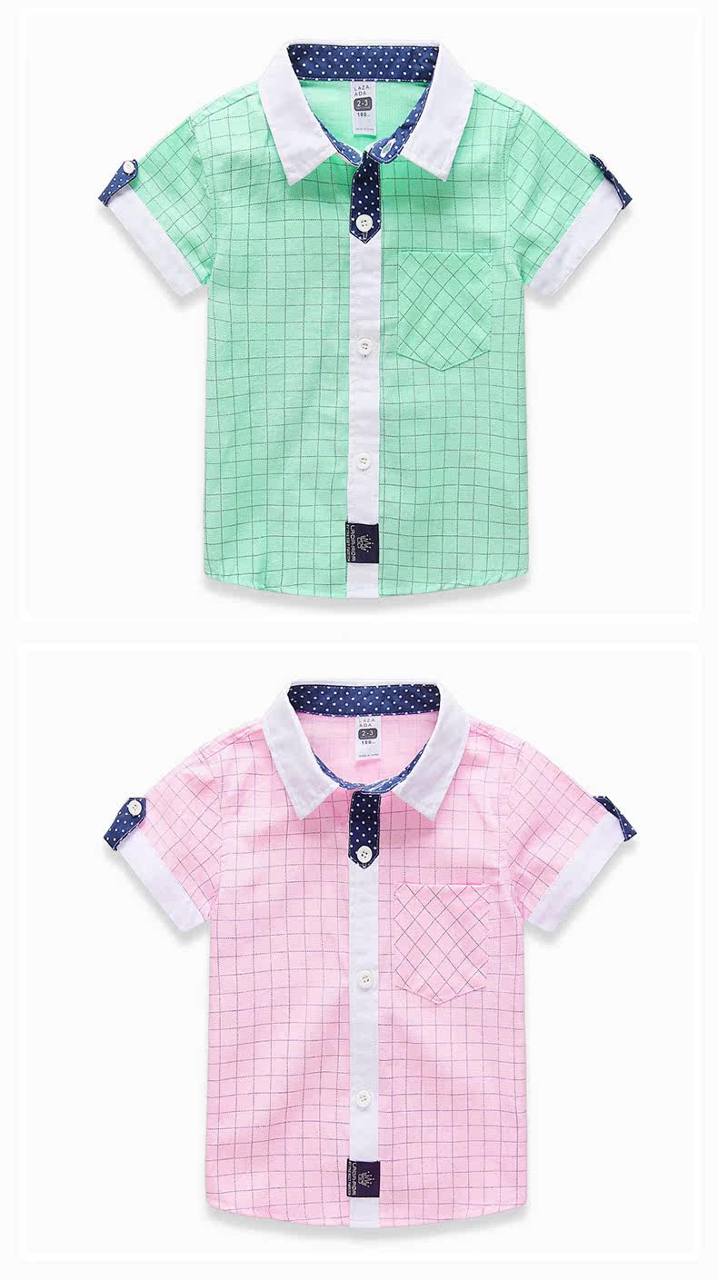 Chemise garcon à manche courte - Ref 2077454 Image 13