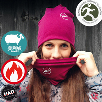 HAD Sports Running Marathon Cross-country Running Meritless Wool Winter Warm Without Eaves small round hat on both sides