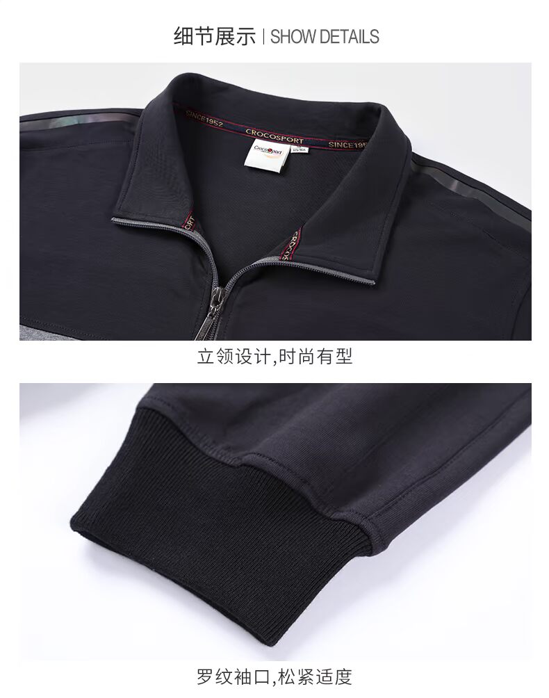 Áo sơ mi cá sấu 2019 Xuân và Hè Mới Áo khoác thể thao nam Zipper Zipper Cotton Casual Áo thể thao đứng cổ áo khoác - Áo khoác thể thao / áo khoác áo khoác mỏng nam adidas