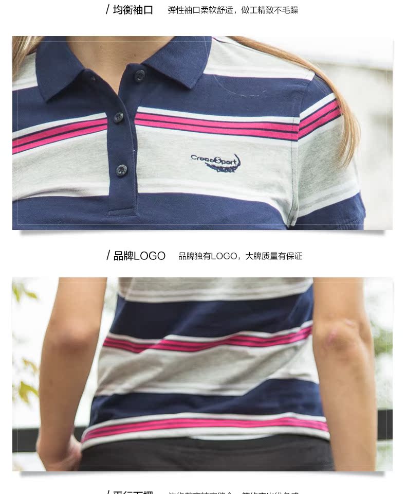 Áo sơ mi nữ cá sấu Áo sơ mi POLO 2018 hè mới tay ngắn thoáng khí chạy cotton giản dị cỡ lớn áo thun thể thao áo thun nữ có cổ polo