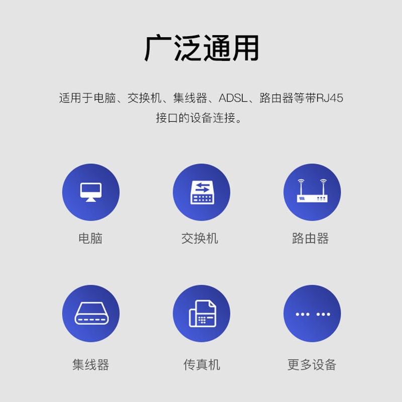 Home-Use Gigabit High-Speed Network Cable Router Network Computer Broadband Connection Cable 5m 10.2m 50m