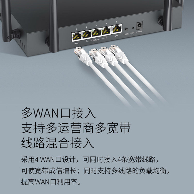 Mercury Enterprise-Grade Wireless Router Wifi6 Full Gigabit Multi-Wan Port High-Speed Wall Penetration King Dual-Band 5g Commercial Version Home Company Whole House Coverage Office Broadband Restaurant Hotel Oil Leaker