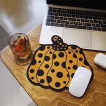 Original design Yayoi Kusama pumpkin polka dot art mouse pad decorative painting core coaster table mat office anti-slip mat