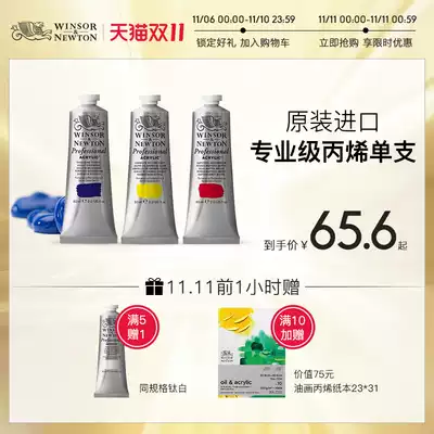 Windsor Newton artist professional imported acrylic pigment painting special waterproof non-fading
