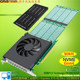 GRIS PCI-E Gen 4.0 NVMe 8 RAID soft array cards X16 M.2 solid state drive box SSD disk expansion card computer desktop M key server does not support NGFF