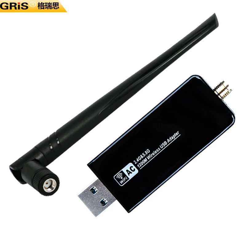 GRIS [USB3.0 охватывает 5G чип RTL8812AU Али аксессуары]