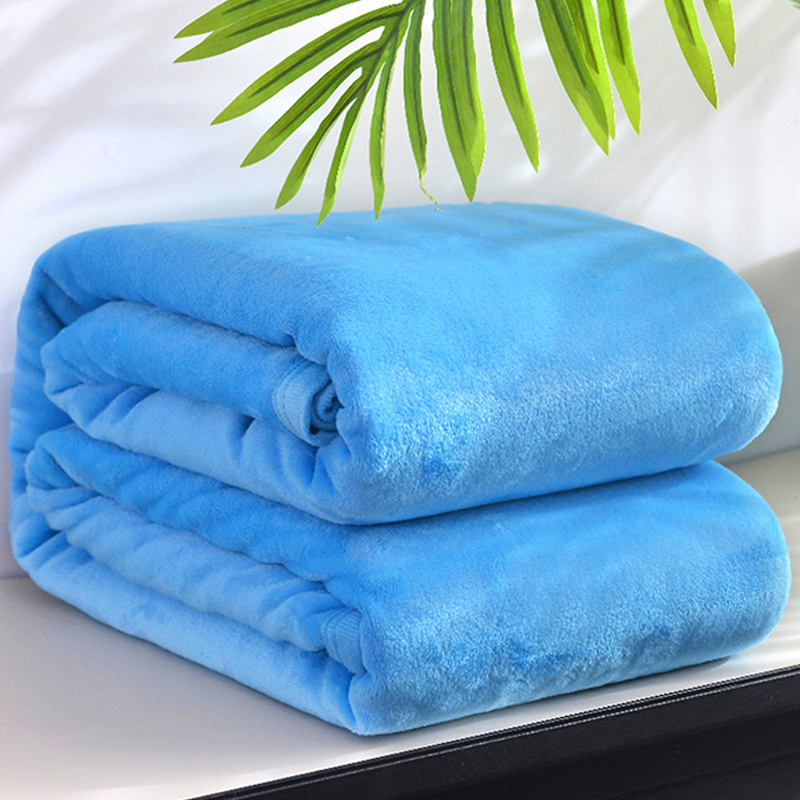 Winter Thickened Warm Coral Fleece Blanket Flannel Bed Sheet for Children's Nap Office Nap Towel Blanket