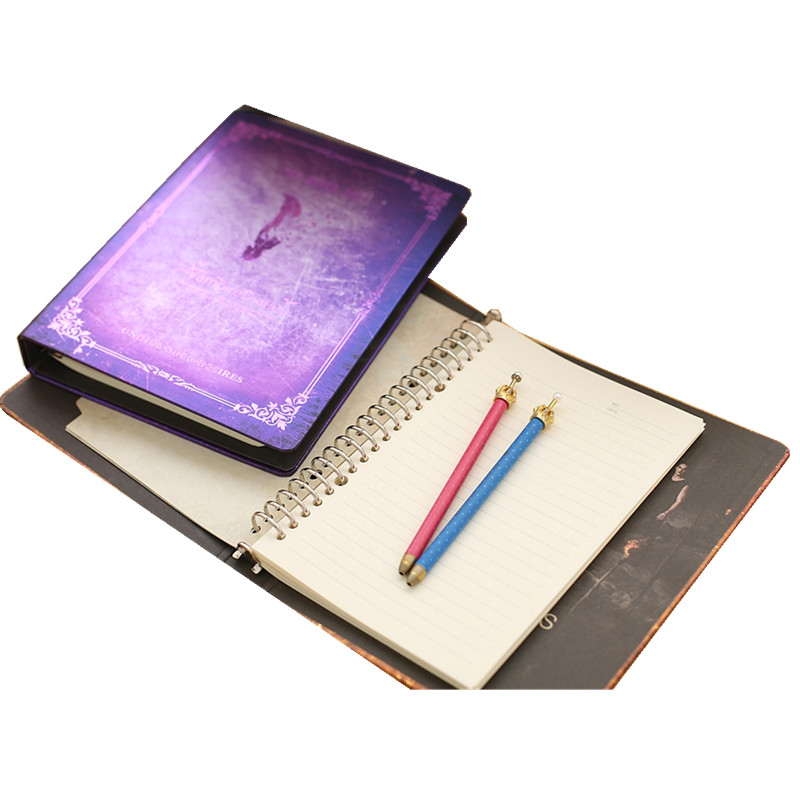 Jingu Vampire Diaries B5 large loose-leaf diary pages to learn life the hard surface bronzing retro notepad