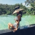 Bộ đồ bơi nữ lộng lẫy bikini gợi cảm khoe ngực nhỏ ba điểm thu hút áo tắm trắng 2018 mới Bikinis