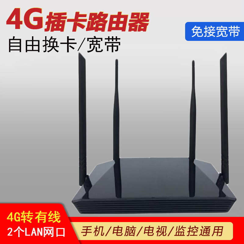 Mobile phone 4g Wireless Traffic Card Router Home Computer Monitoring Internet class All-network SIM card wifi Hotspot