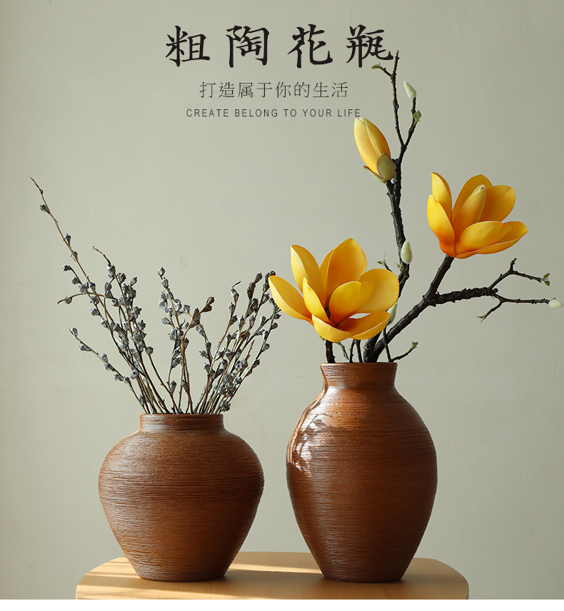 New Chinese style ceramic vase furnishing articles big POTS to the sitting room porch zen hotel floral dried flowers flower arrangement soft decoration